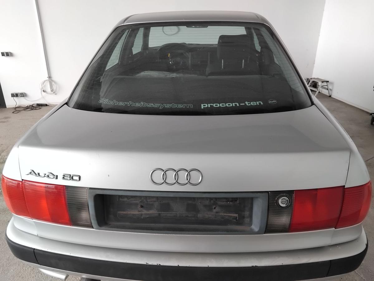 Audi 80 B4 Limousine Heckklappe Heckdeckel LY7T Kristallsilbermetallic BJ1992