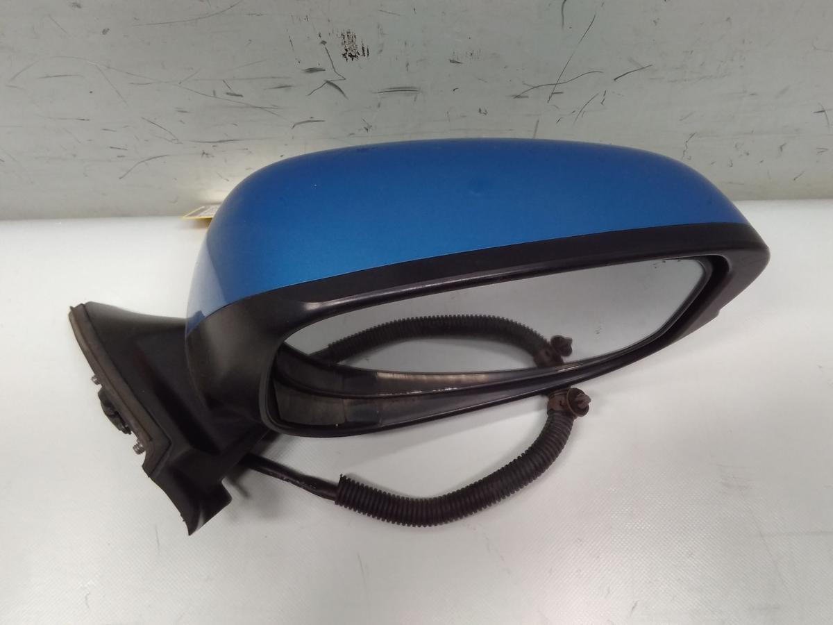 Honda Jazz 2 GG original Au&szlig;enspiegel rechts elektrisch beheizt 5pol BJ2008 BG53M Cerulean Blue