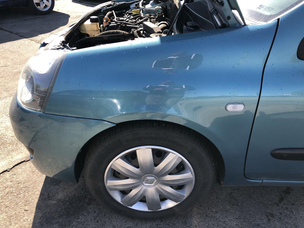 Renault Clio II 2 Campus Kotfl&uuml;gel vorn links Fahrerseite TEF47 Blau Cyclade
