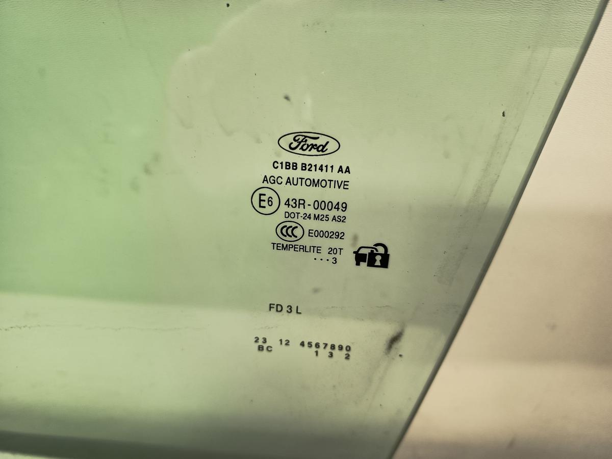 Ford Fiesta Mk7 3t&uuml;rer original T&uuml;rscheibe vorn links Fahrerfenster Bj 2013