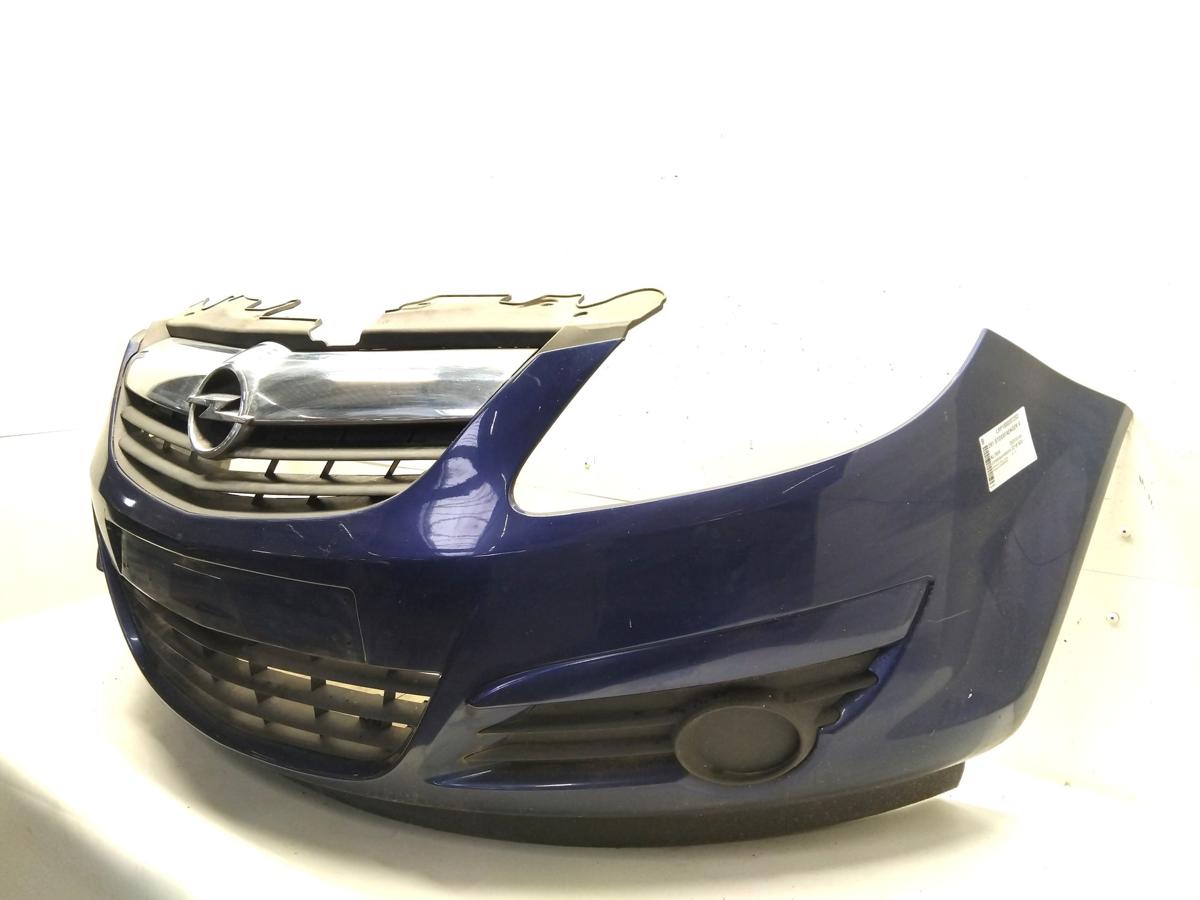 Opel Corsa D original Sto&szlig;f&auml;nger Sto&szlig;stange vorn ultrablaumetallic Z21B Bj.2008