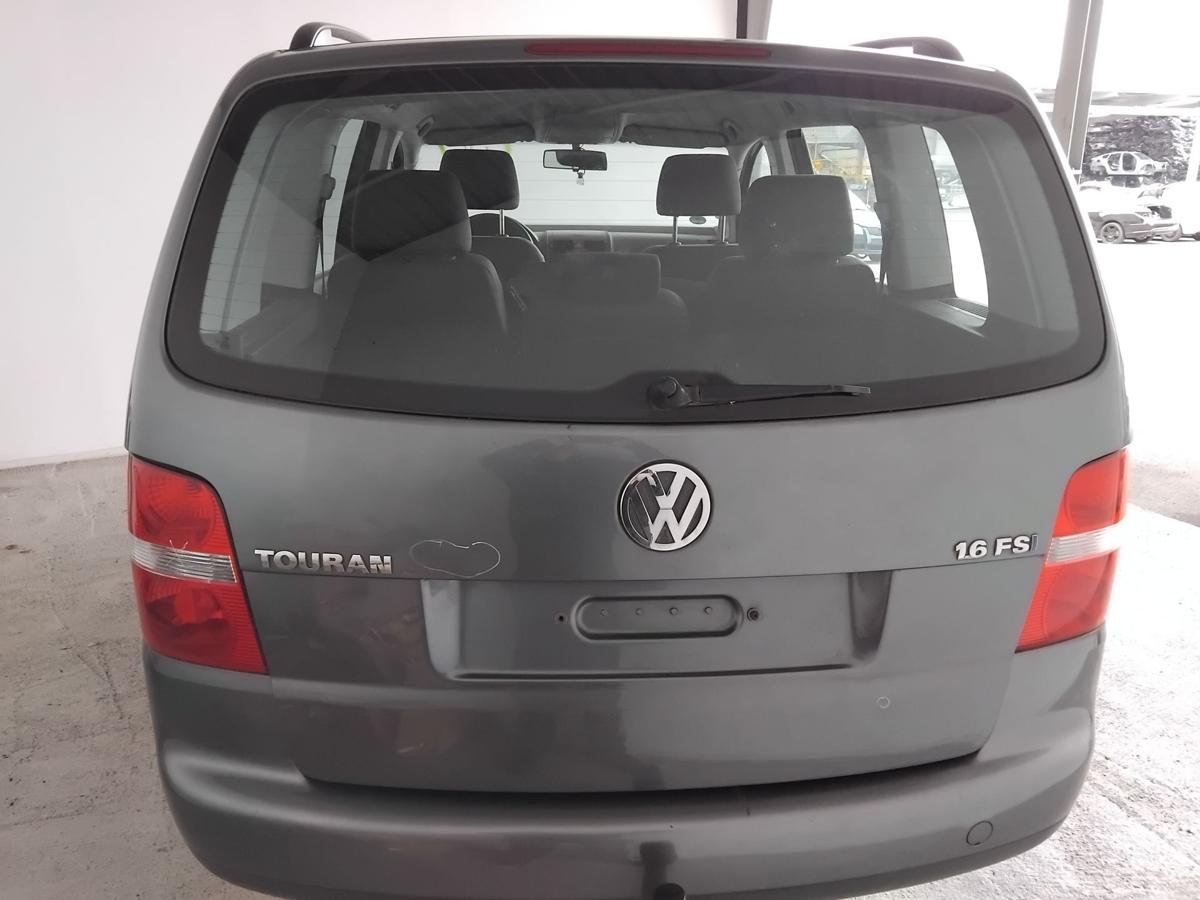 VW Touran 1T Heckklappe platinumgreymetallic LD7X mit Heckscheibe BJ2006