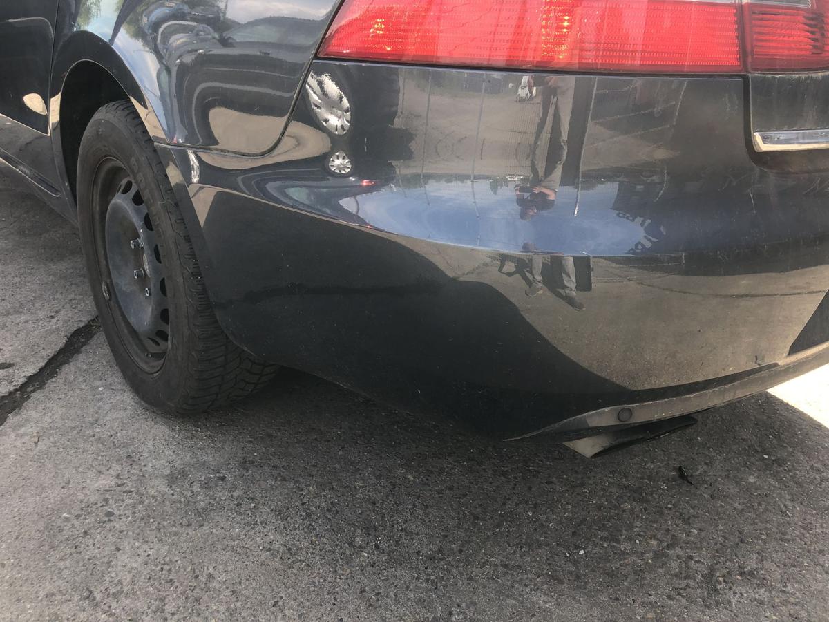 Skoda Superb 2 Typ 3T Sto&szlig;f&auml;nger hinten Hecksch&uuml;rze mit PDC Limo LF8J grau