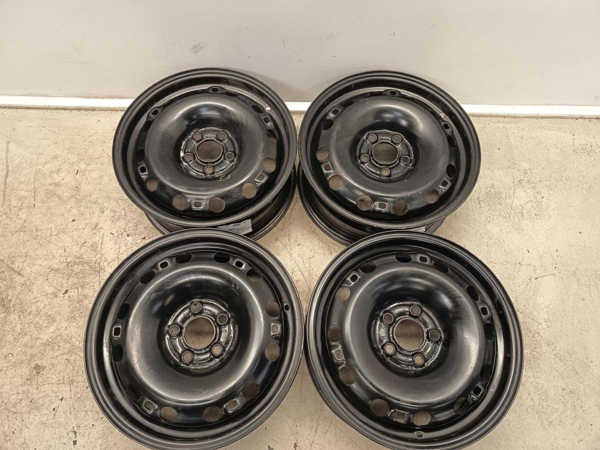 VW Polo 6R original Satz Stahlfelgen 6Jx15 ET38 6C060102B/C ab 2009