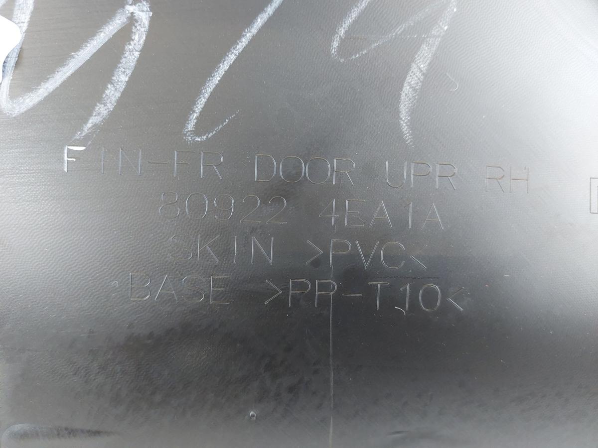 Nissan Qashqai J11 T&uuml;rverkleidung vorn rechts Beifahrert&uuml;r T&uuml;rpappe OEM