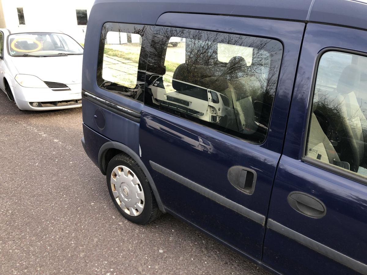 Schiebetür hinten rechts mit Scheibe 20Z Royalblau Opel Combo C