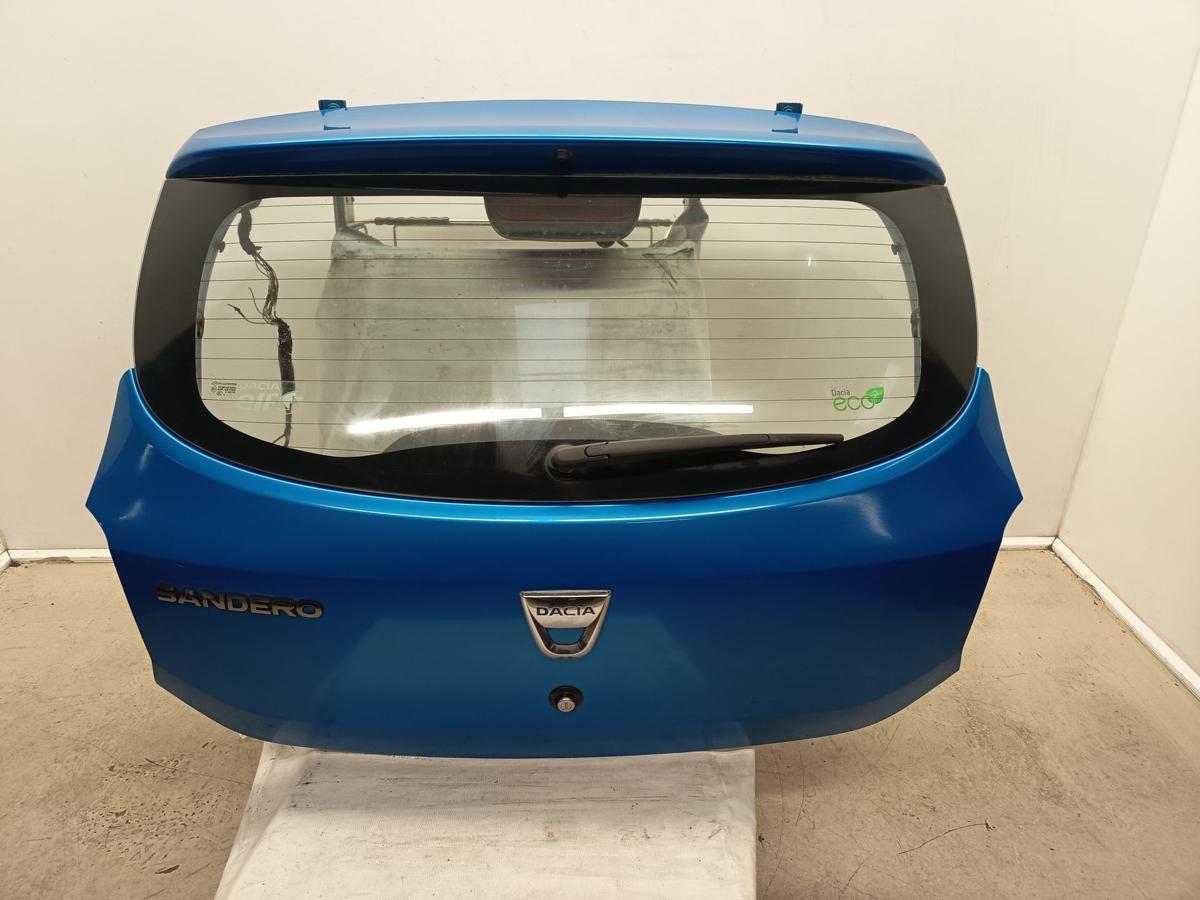 Dacia Sandero II Stepway Bj 2015 original Heckklappe mit Scheibe Blue