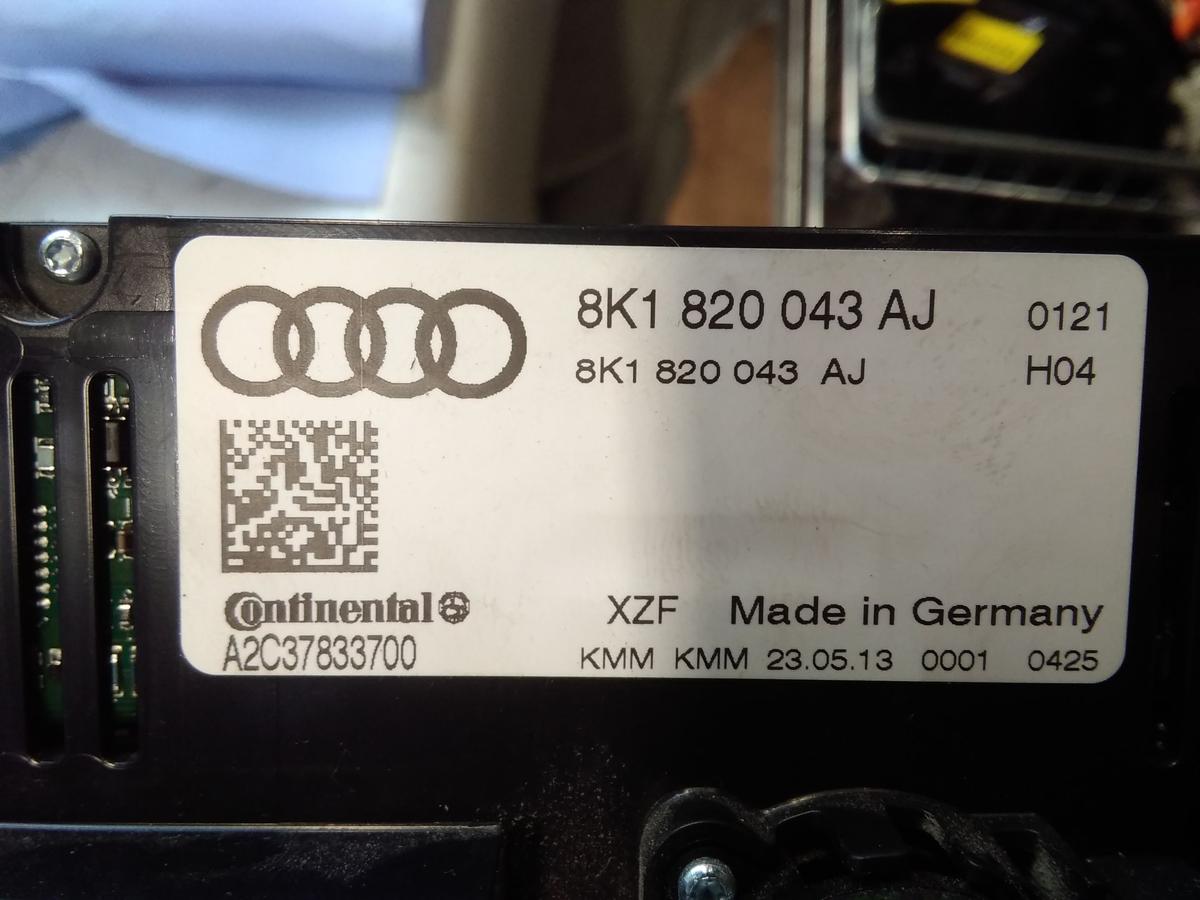 Audi A4 8K B8 original Heizungsregulierung Klimabedienteil 8K1820043AJ Bj.2013