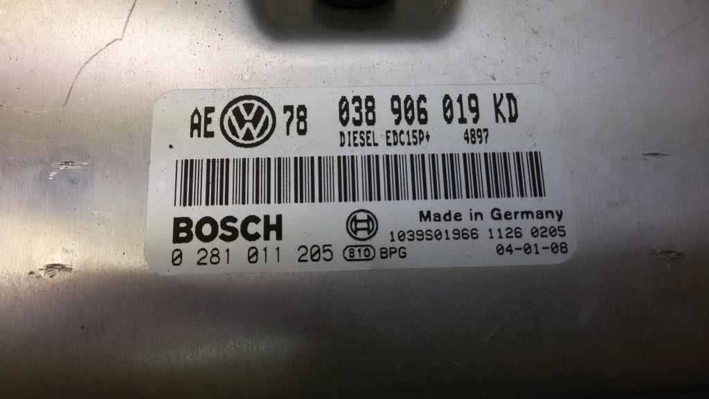 VW Passat 3BG Steuergerät Motor 1,9TDI 96kw BDH BJ2004