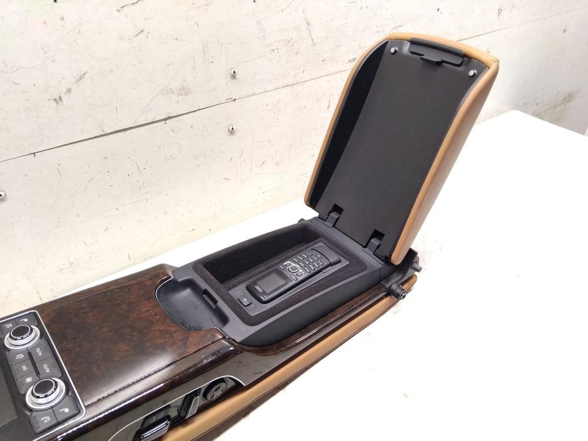 Audi A8 D4 4H Lang orig Armlehne hinten Leder muskatbraun inkl. Schalter BJ2015