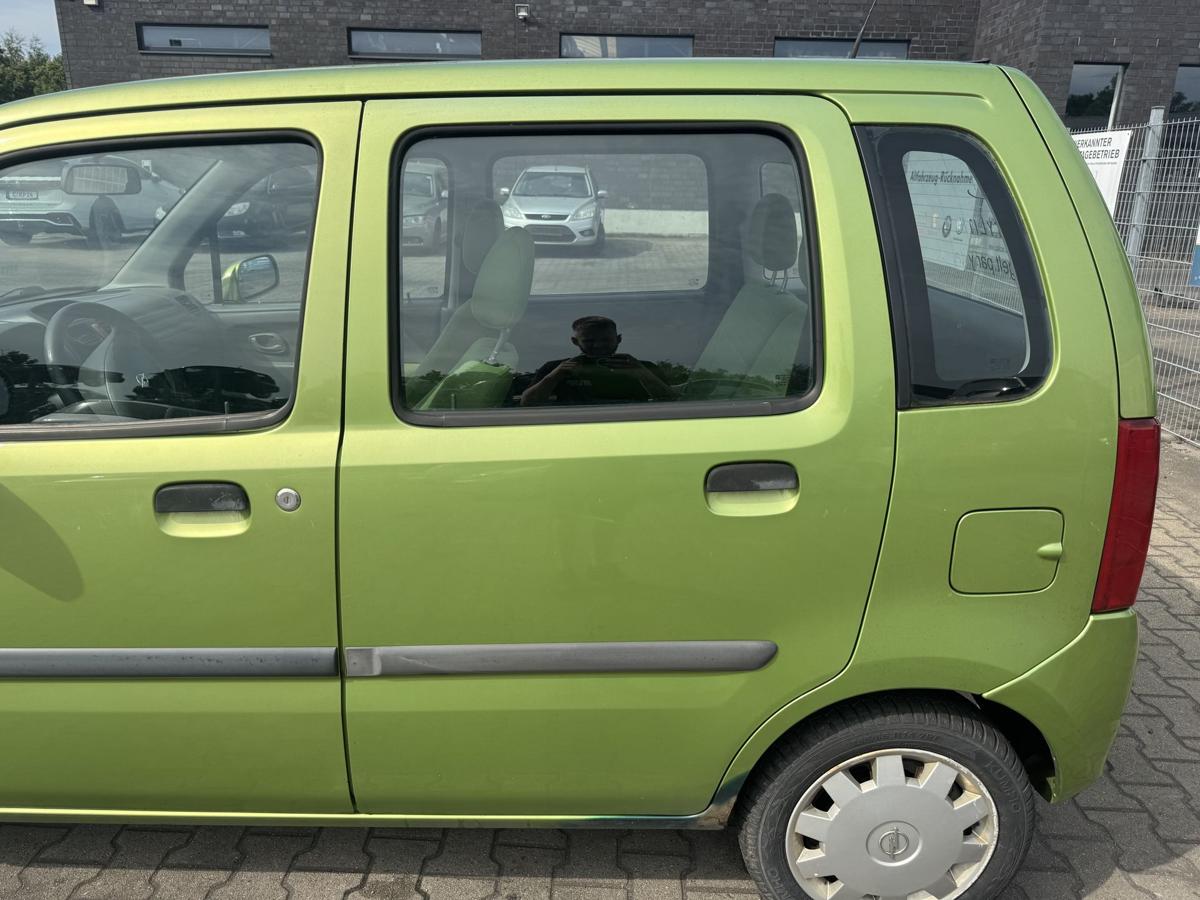 Opel Agila A original T&uuml;r hinten links Z384 Kiwigr&uuml;n Bj.2000
