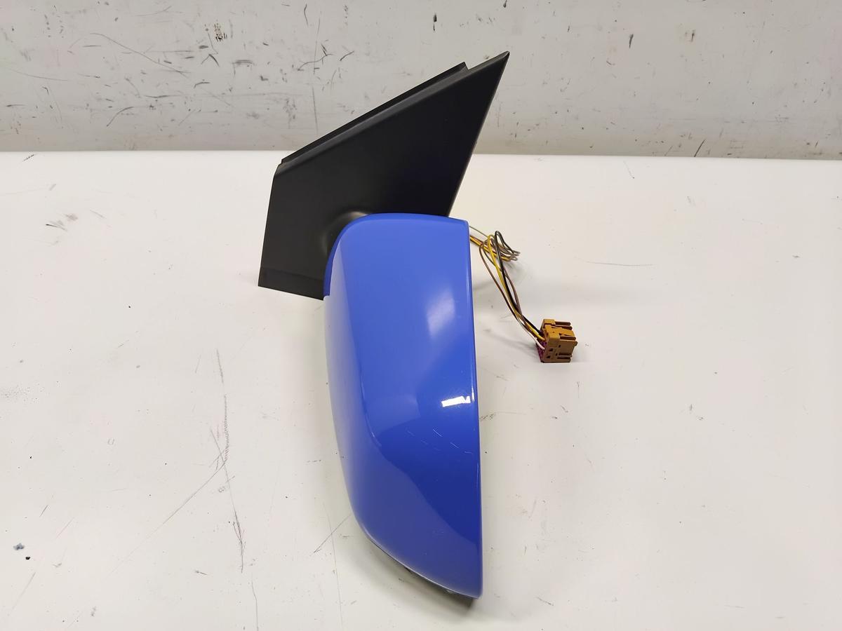 VW Polo 9N3 original Au&szlig;enspiegel links summerblue LA5F elektrisch beheizt BJ09
