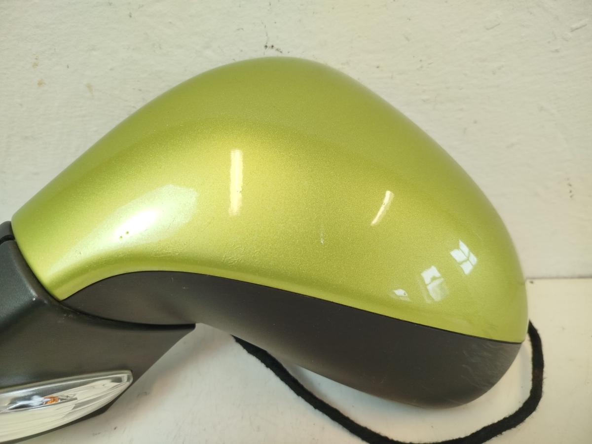 Peugeot 207 WA WC Aussenspiegel links R&uuml;ckspiegel elektrisch KAR Lacerta gelb