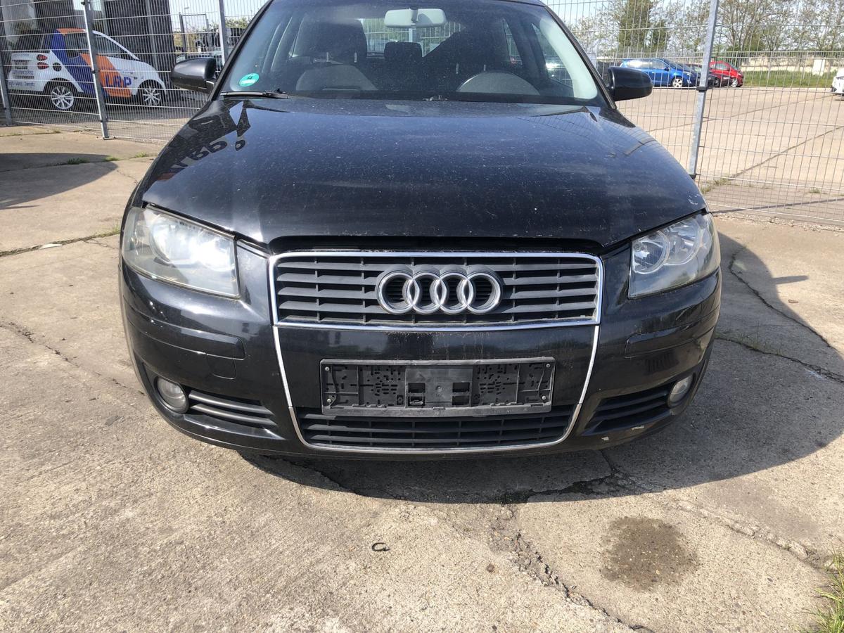 Audi A3 8P bis 2005 Sto&szlig;f&auml;nger vorn Frontsch&uuml;rze mit Nebel LZ9W Ebonyschwarz