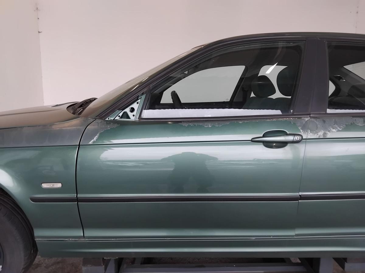BMW 3er E46 T&uuml;r vorn links Fahrert&uuml;r meergr&uuml;nmetallic 393 BJ1999