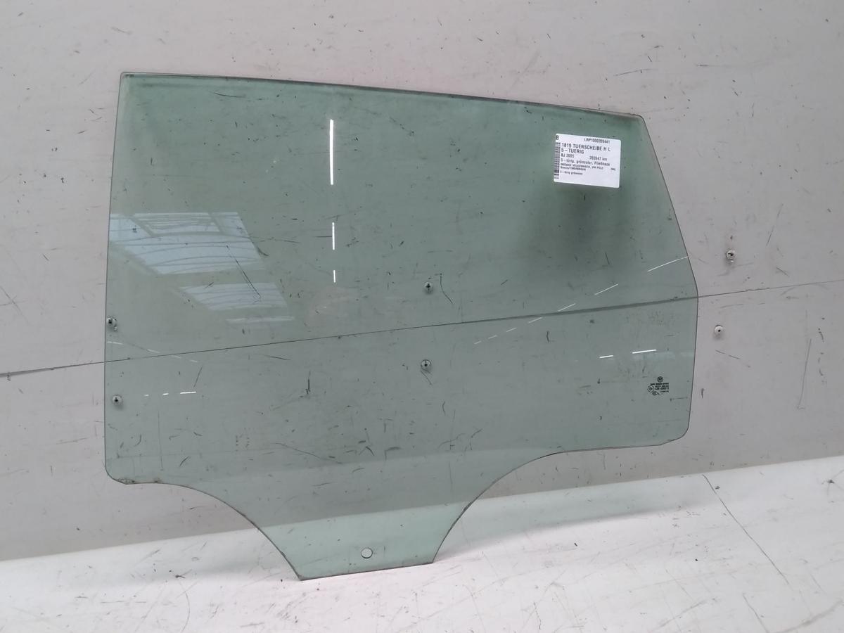 VW Polo 9N3 original T&uuml;rscheibe hinten links 5-t&uuml;rig gr&uuml;ncolor BJ2005