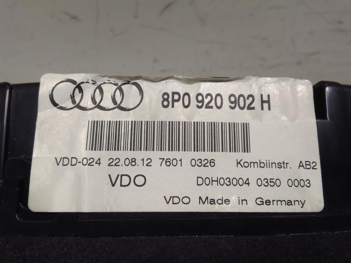 Audi A3 8P Facelift original Kombiinstrument Tacho Armatur 1.2TSI Bj.2013