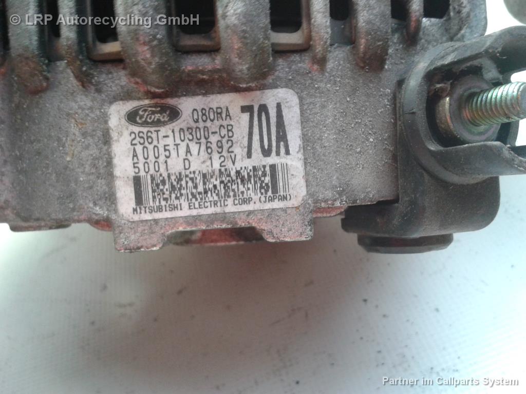 Ford Fiesta JH BJ2002 Lichtmaschine Generator 70A 2S6T-10300-CB Klima 1.4 59kw