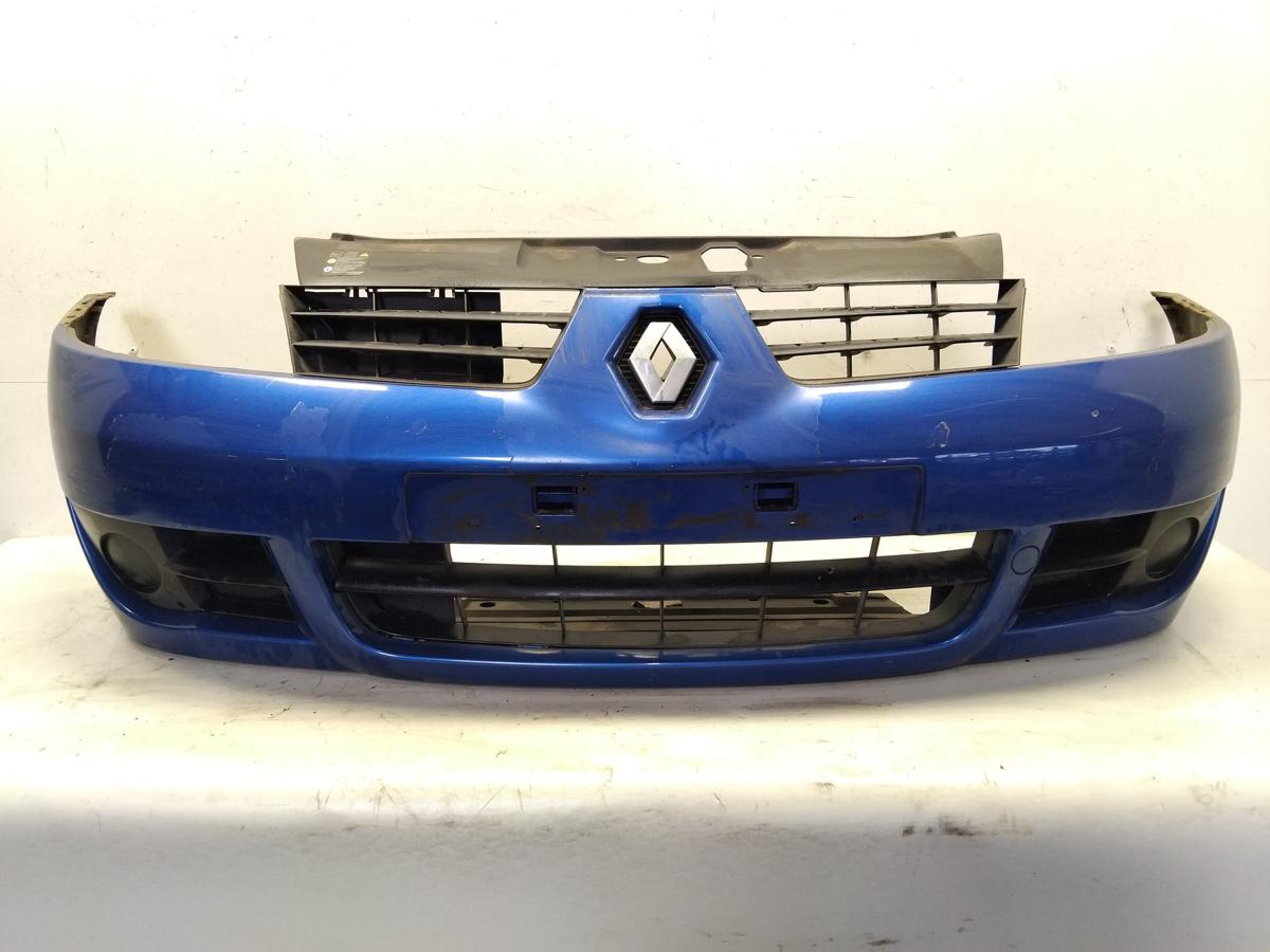 Renault Clio 2 Phase 4 Campus original Sto&szlig;stange Sto&szlig;f&auml;nger vorn BJ2007 RNA Bleu Extreme Nacre