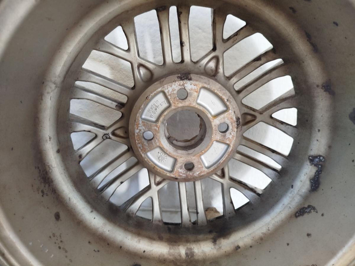 VW Golf 1 Jetta Satz Alufelgen Ronal Votex 6x14 ET38 OEM Felge 4x100