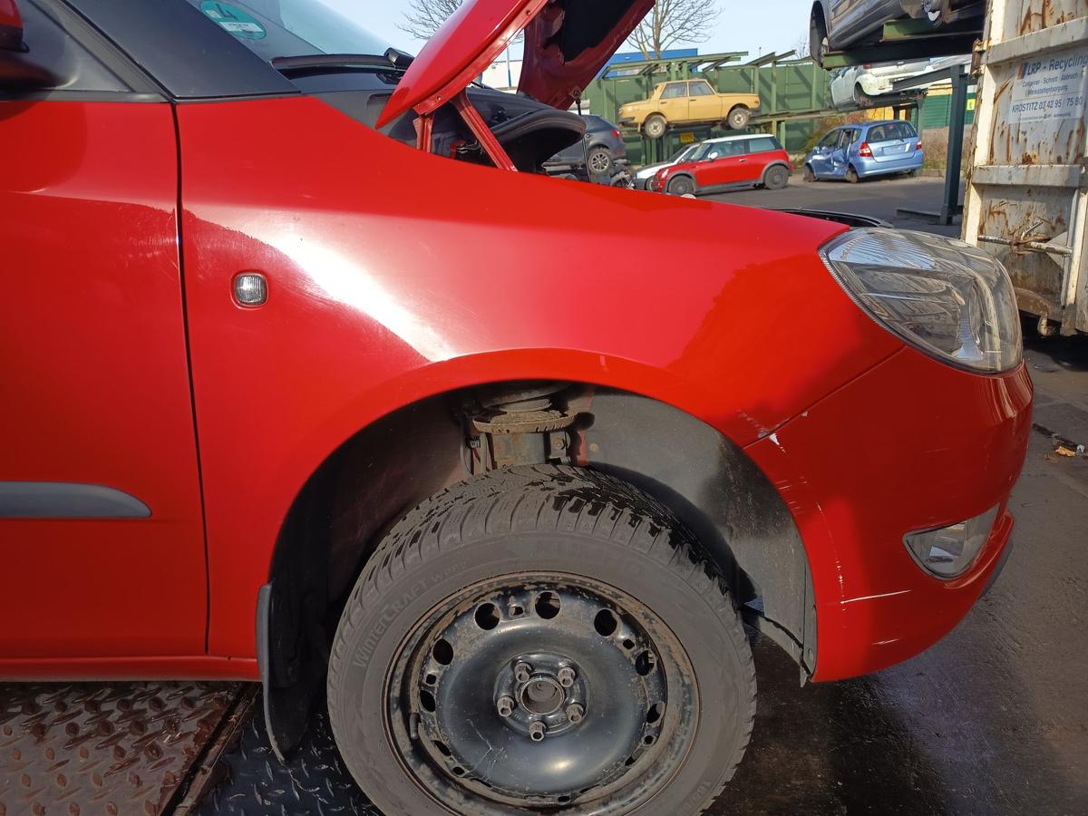 Skoda Fabia 5J orig Kotflügel rechts LF3K Rot ab 2010
