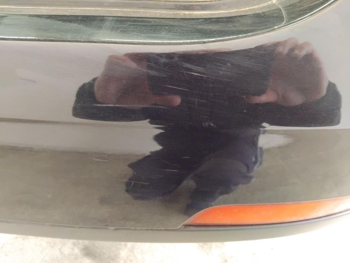 Seat Ibiza ST Kombi 6J original Sto&szlig;f&auml;nger Sto&szlig;stange hinten PDC BJ2012 LZ9Y phantomschwarz