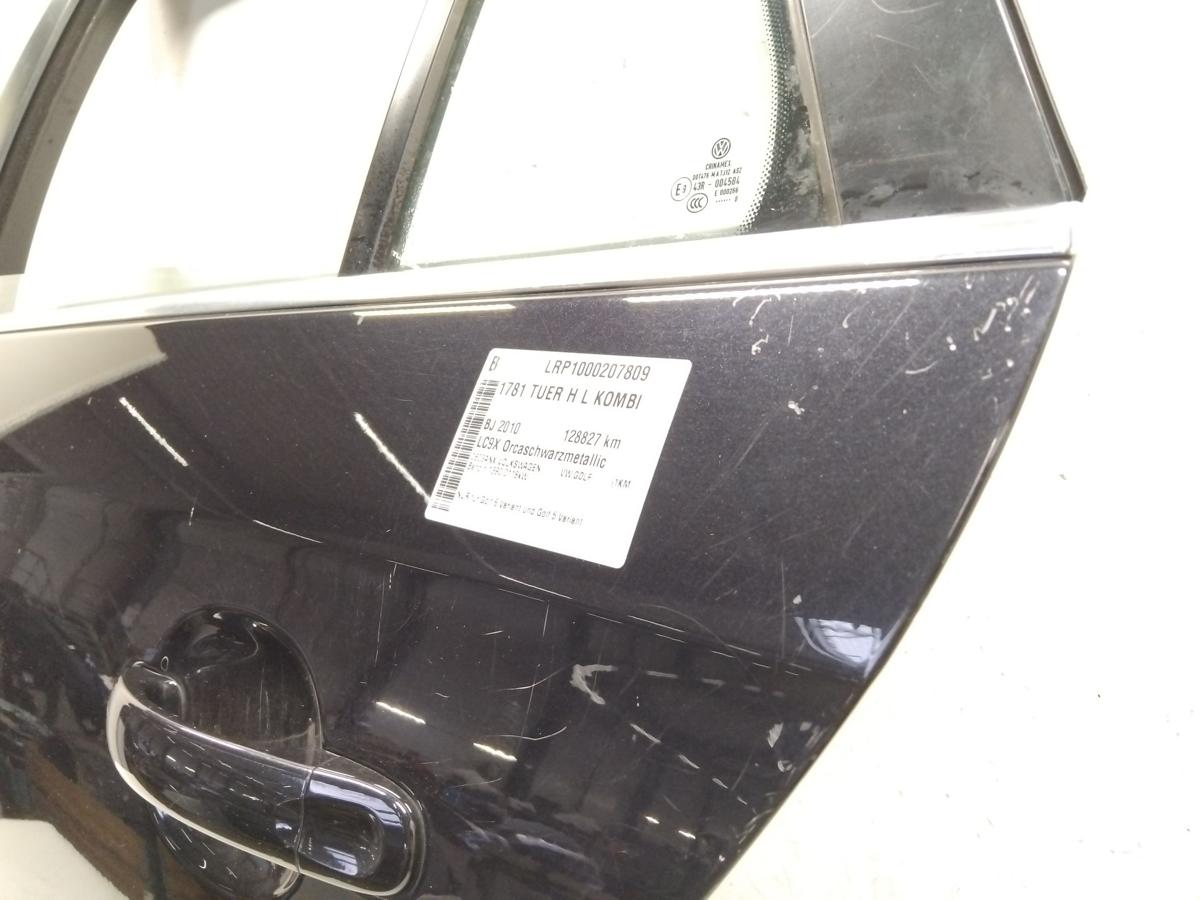 VW Golf 6 Variant T&uuml;r hinten links LC9X Orcaschwarzmetallic BJ2010