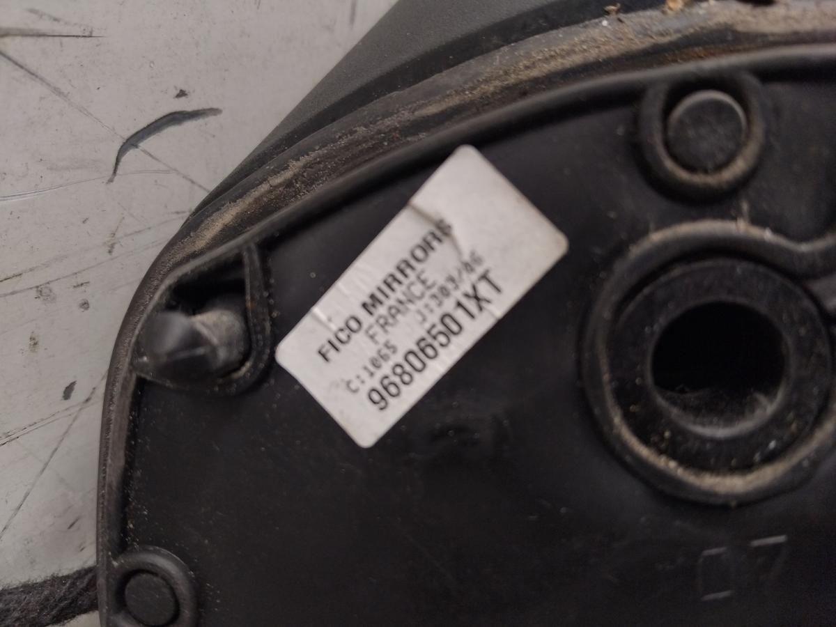 Peugeot 207 orig Au&szlig;enspiegel rechts EXL Nachtschwarz elektrisch beheizt BJ2006