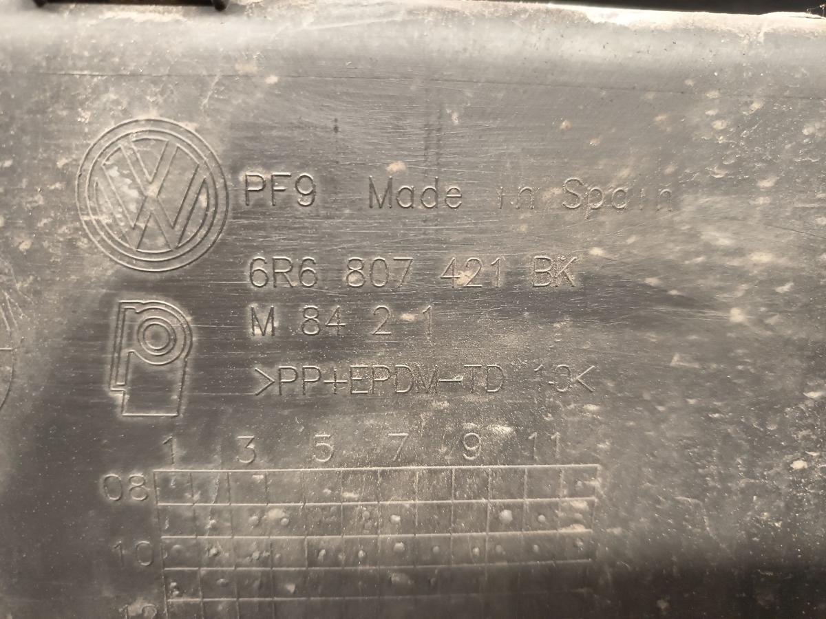 VW Polo 6R orig Sto&szlig;stange hinten Sto&szlig;f&auml;nger Heck LD5E Blau Bj 2011