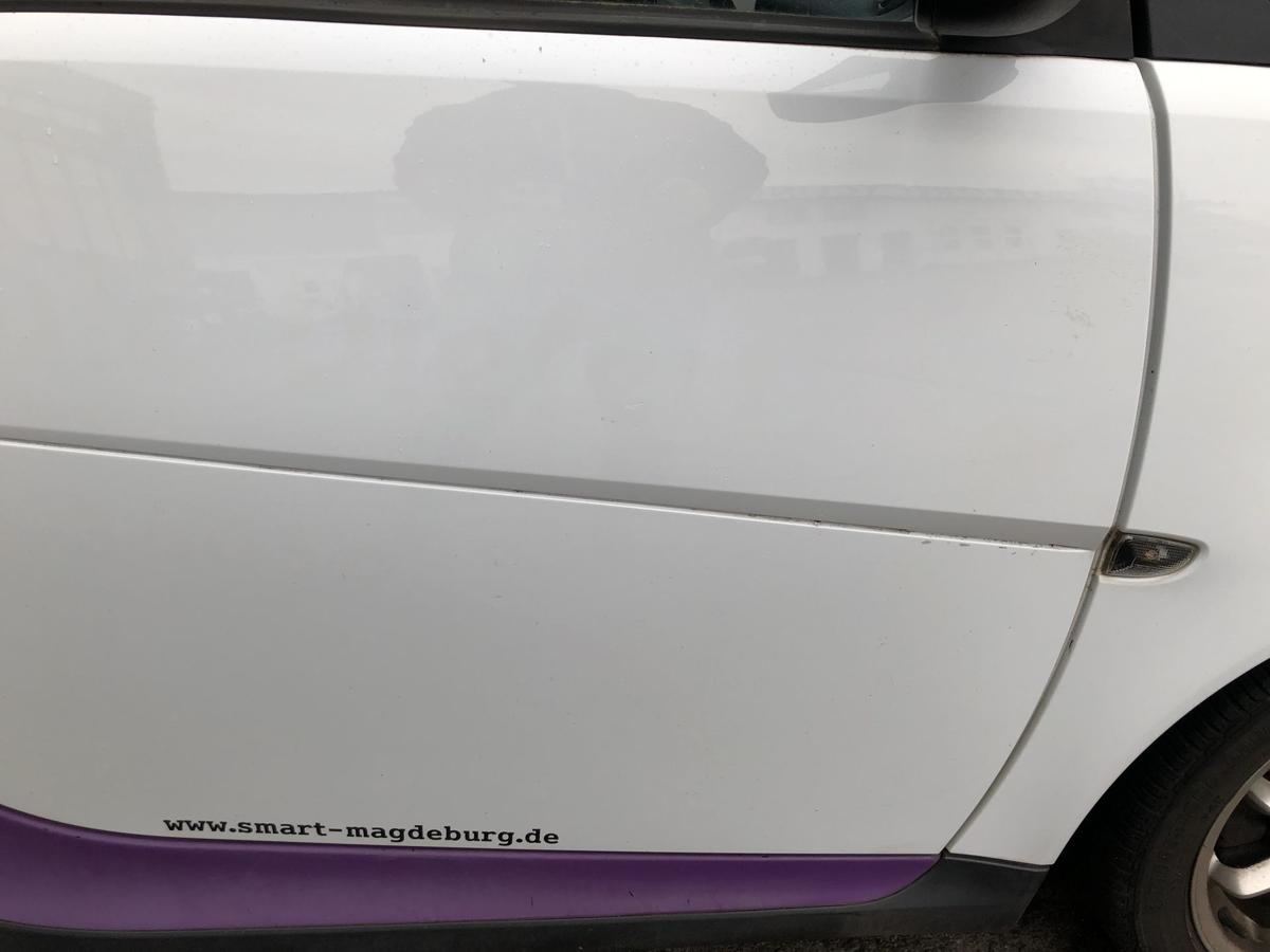 Smart 451 T&uuml;r vorn rechts Beifahrert&uuml;r mit elek Fensterheber EAZ Kristallwei&szlig;