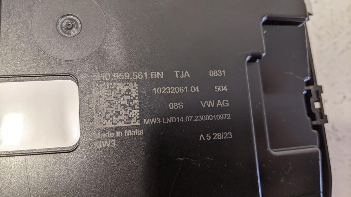 Innenleuchte Leseleuchte ohne SOS Beleuchtung schwarz VW Golf 8 VIII 5H CD