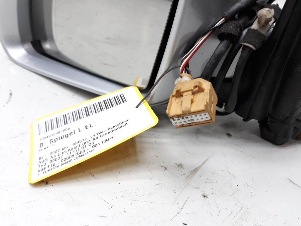 Audi A4 8E Außenspiegel Spiegel links elektrisch LY7W Lichtsilber Bj2002