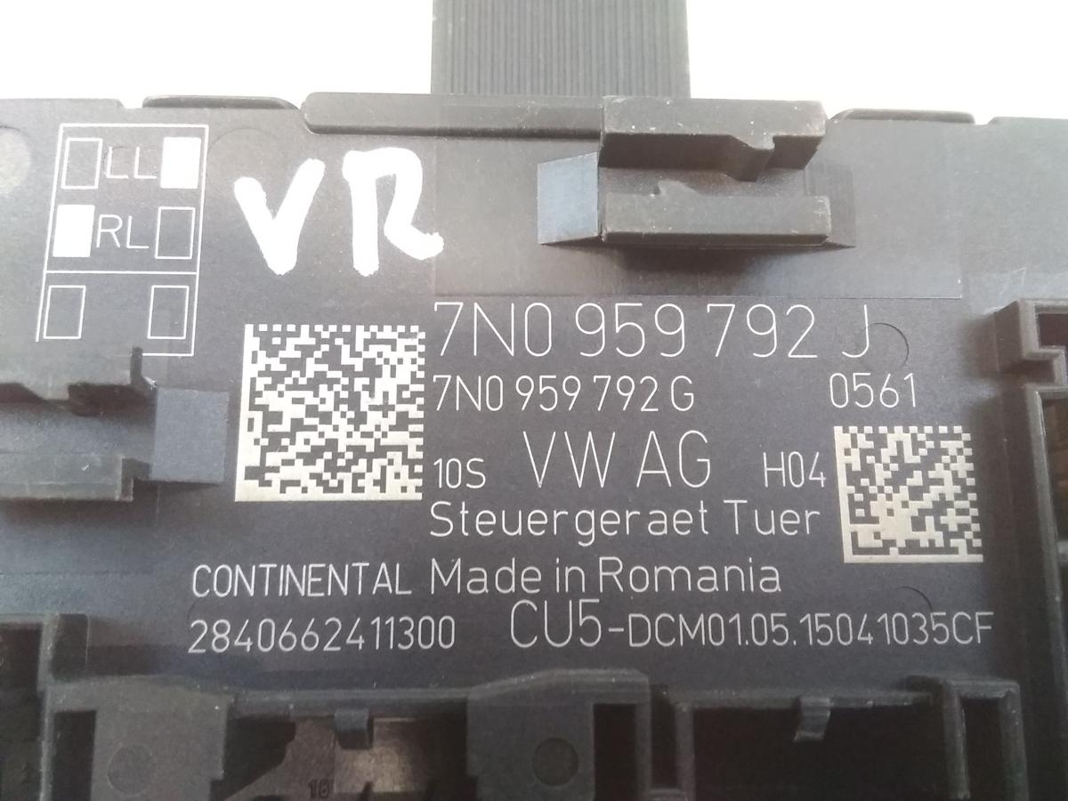 Seat Alhambra 7N original T&uuml;rsteuerger&auml;t vorn rechts 7N0959792G 7N0959792J Bj2015
