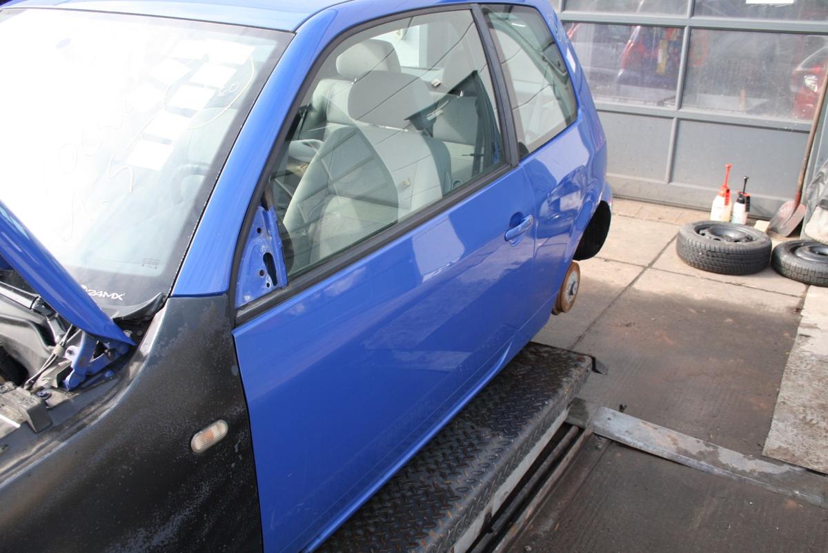 VW Lupo orig Rohtür links Fahrer W5Z Jazzblue met Bj 1999