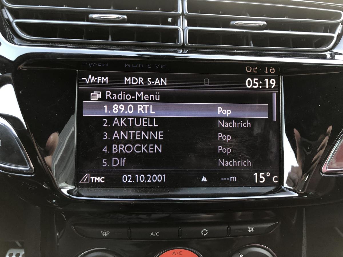 Citroen DS3 Sport Chic Display Anzeige BIldschirm Navigation Radio OEM