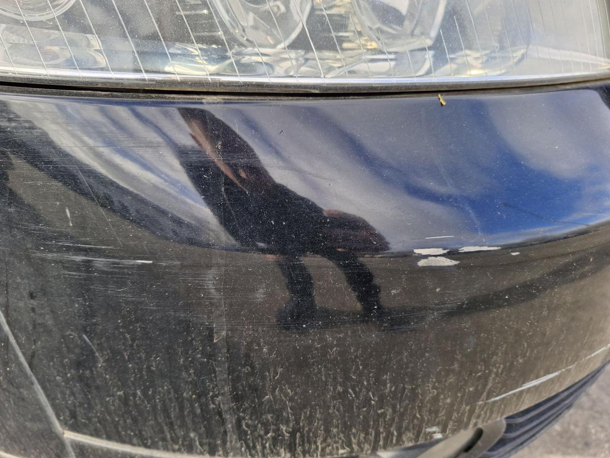 Audi A4 8E B6 BJ2004 Sto&szlig;stange vorn Sto&szlig;f&auml;nger LY9B Brillantschwarz BJ00-04