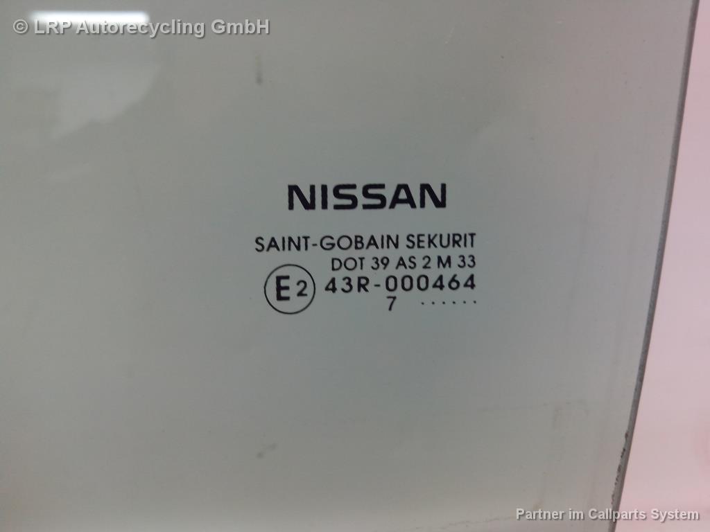 Nissan Note BJ2008 Scheibe Türscheibe Tür vorn links Grüncolor