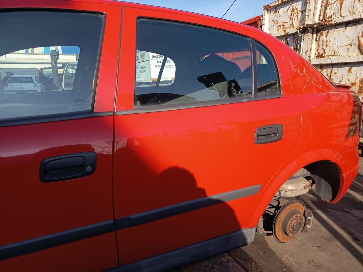 Opel Astra G original T&uuml;r hinten links Y547 Magmarot Baujahr 1998