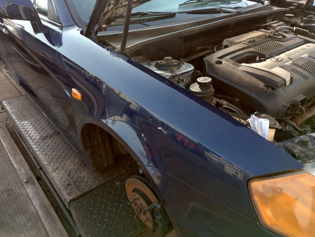 Hyundai Coupé orig Kotflügel rechts Beifahrer UC Carbon Blue Mica Bj 2002