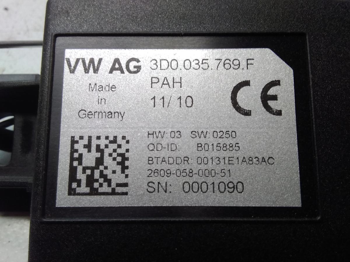 VW Phaeton GP3 original Bluetoothmodul 3D0035769F Bj.2010