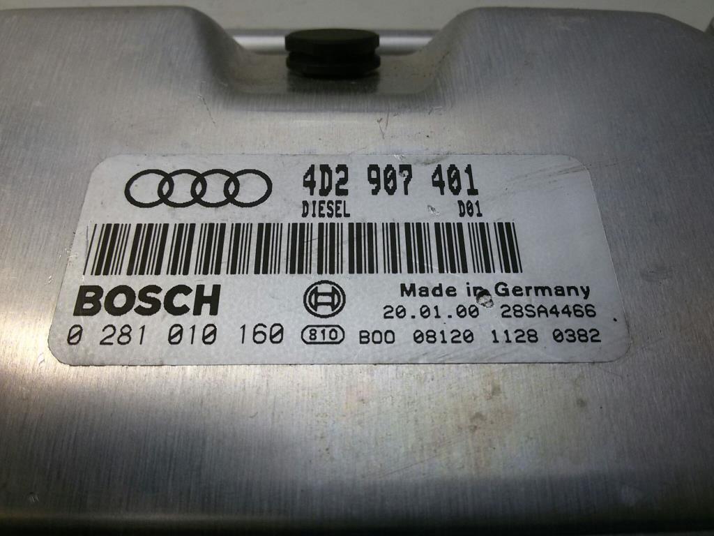 Steuergerät Motor 4D2907401 Audi A8 D2 BJ2000 2.5TDI 132kw AKE