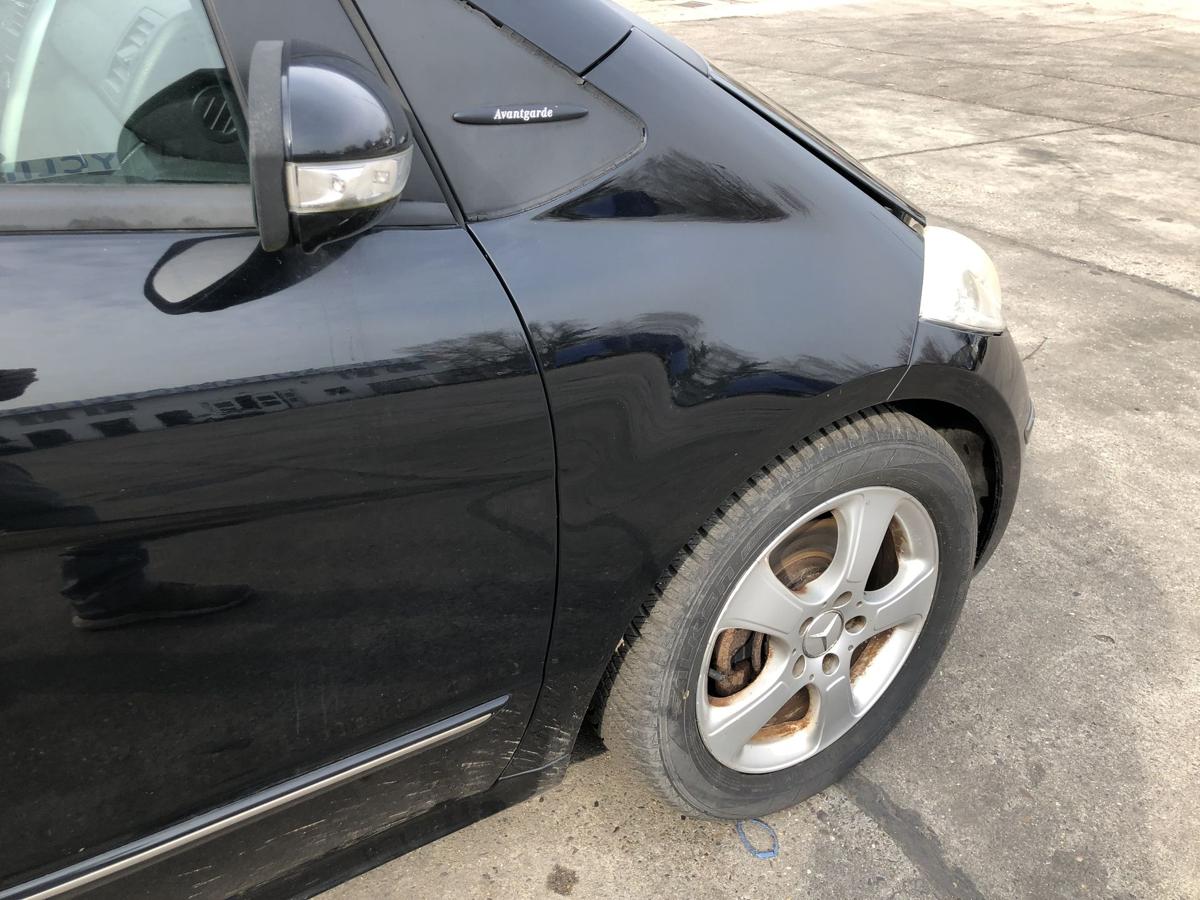 Mercedes A Klasse W169 Kotfl&uuml;gel vorn rechts Beifahrerseite 696 Nachtschwarz