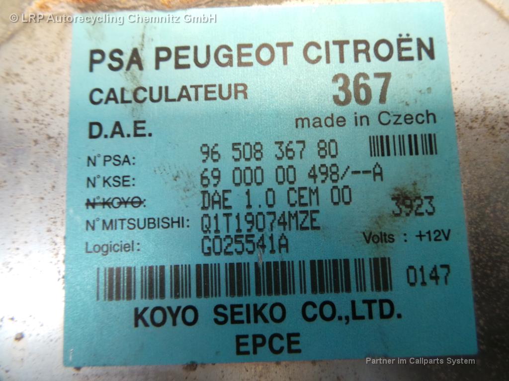 Citroen C2 BJ 2004,Steuergerät Lenkung 9650836780 Servolenkung KOYO