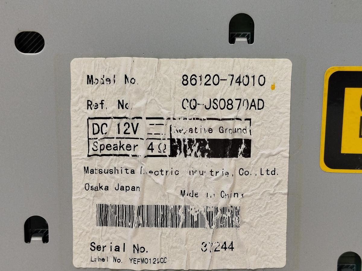 Toyota IQ Typ AJ Autoradio Radio mit CD Laufwerk OEM