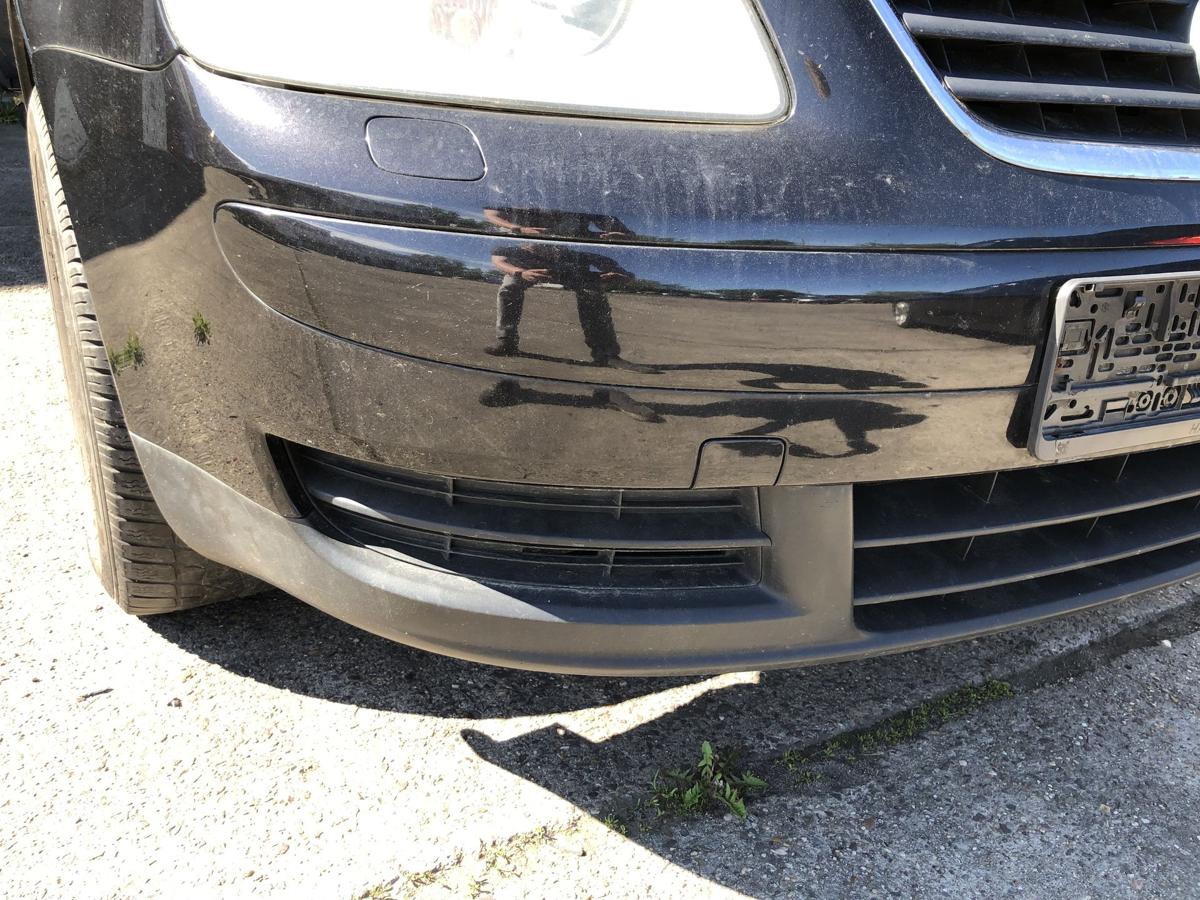VW Touran 1T 1T1 Sto&szlig;f&auml;nger vorn Frontsch&uuml;rze f&uuml;r SRA LC9Z Black Magic Perl