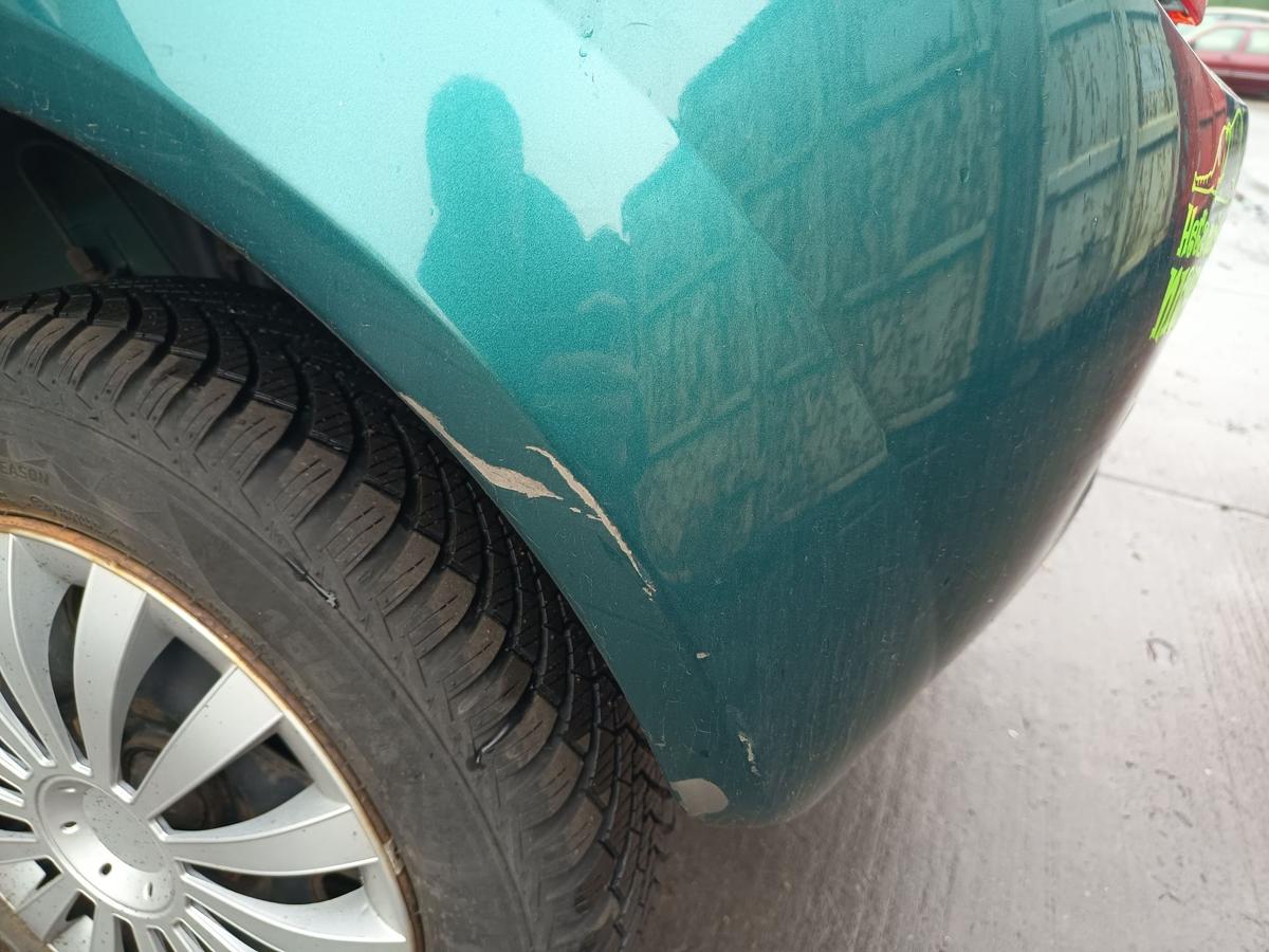 Ford KA RBT original Sto&szlig;stange Sto&szlig;stangenecke hinten links Karibik Gr&uuml;n Bj 99