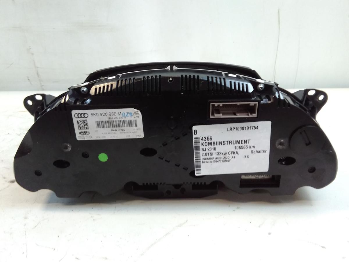 Audi A4 8K B8 original Tacho Kombiinstrument Armatur 2.0TSI 132kw Bj.2010