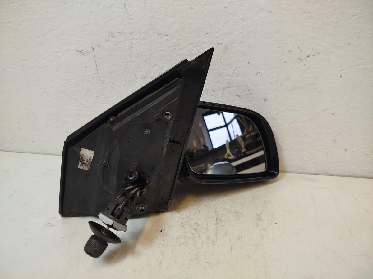 VW Polo 9N1 Aussenspiegel Spiegel R&uuml;ckspiegel rechts man L041 Brilliantschwarz