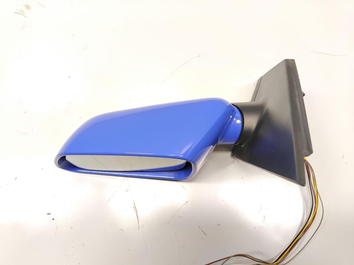 VW Polo 9N3 original Au&szlig;enspiegel links summerblue LA5F elektrisch beheizt BJ09
