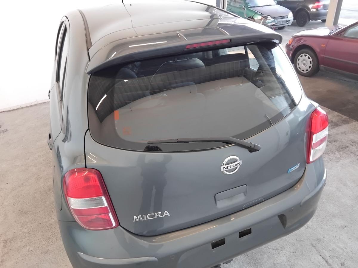 Nissan Micra 4 K13 Heckklappe FAA Greyish Green Pearl inkl. Heckscheibe BJ2013